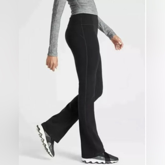 NWT Athleta Altitude Edge Black Fleece Lined Pant Size Large - Picture 5 of 9